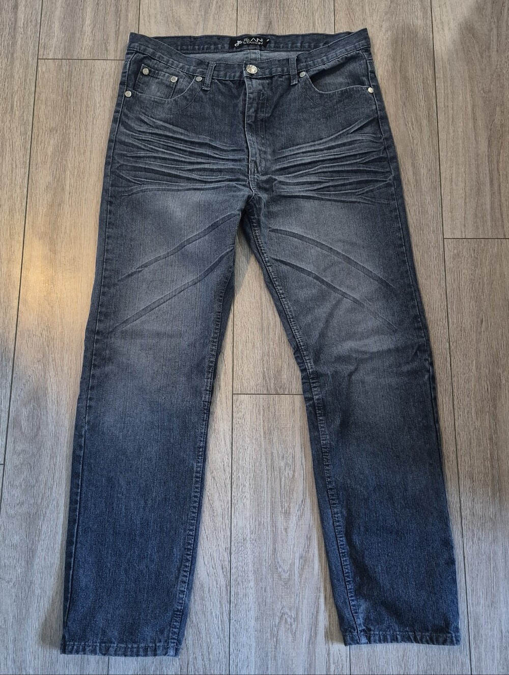 JEAN STATION BLUE Men’s Jeans - Classic Straight Fit SIZE 38
